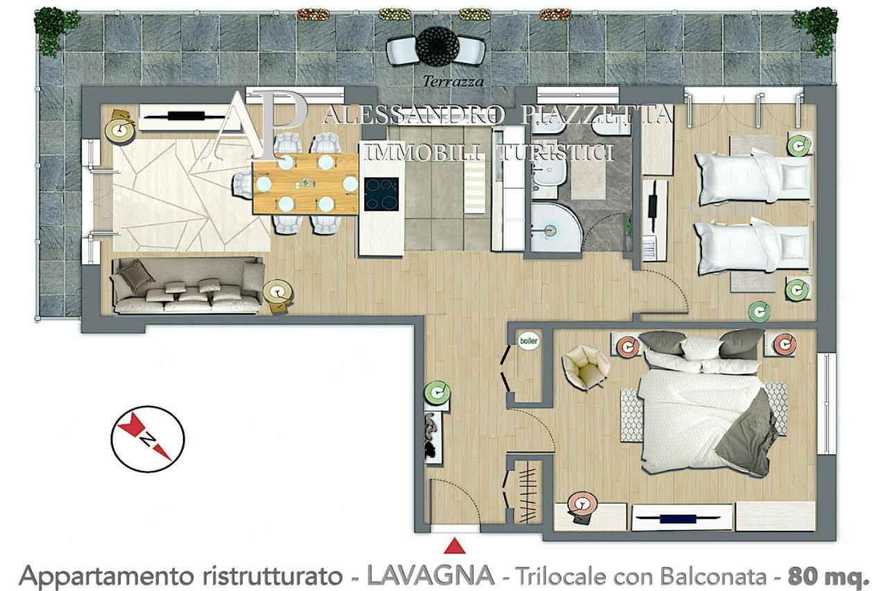 Ale Charme Il Comfort Al Mare Lavagna Bagian luar foto